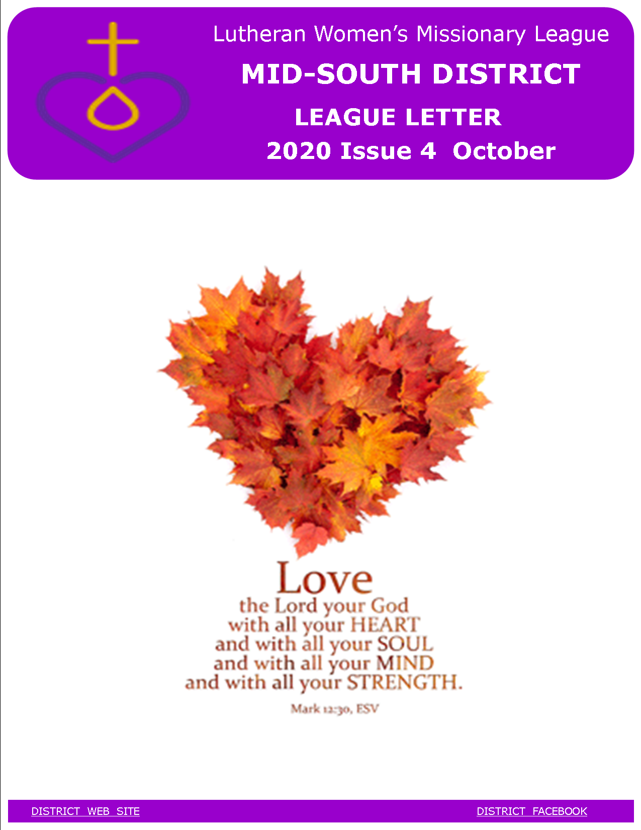 League Letter Deadline